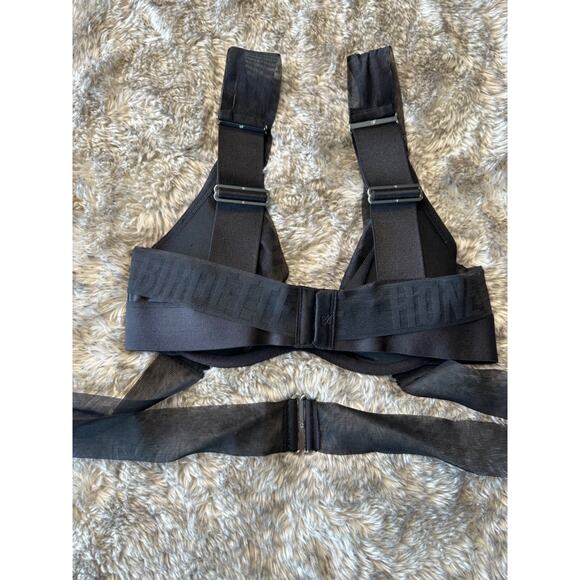 Honey Birdette BLAKE🖤 Black Monogram FULL 3 Piece Set Bra 32D, XS, XS Thong - Picture 4 of 10